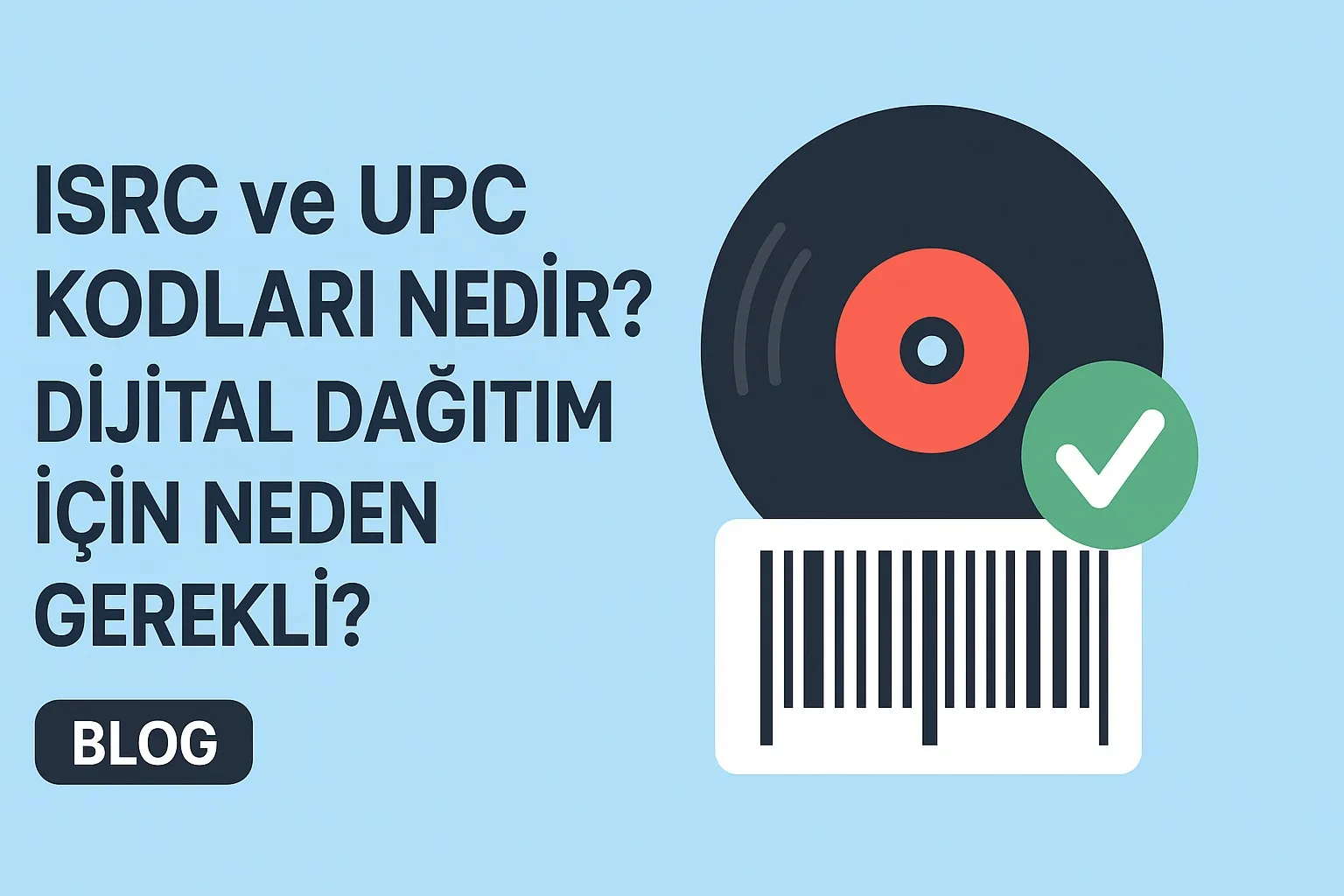 ISRC ve UPC kod etiketlerini gösteren kapak görseli